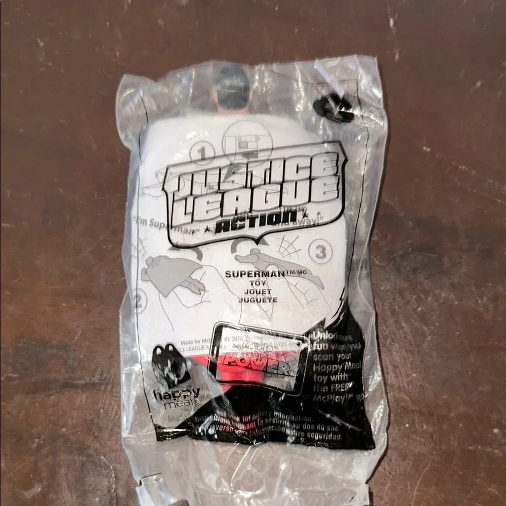 McDonald’s 2016 Justice League Superman Toy #3 Happy Meal Collectible